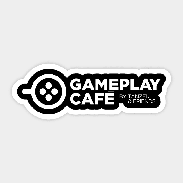 Gameplay Café Full White Logo Sticker by Tanzen